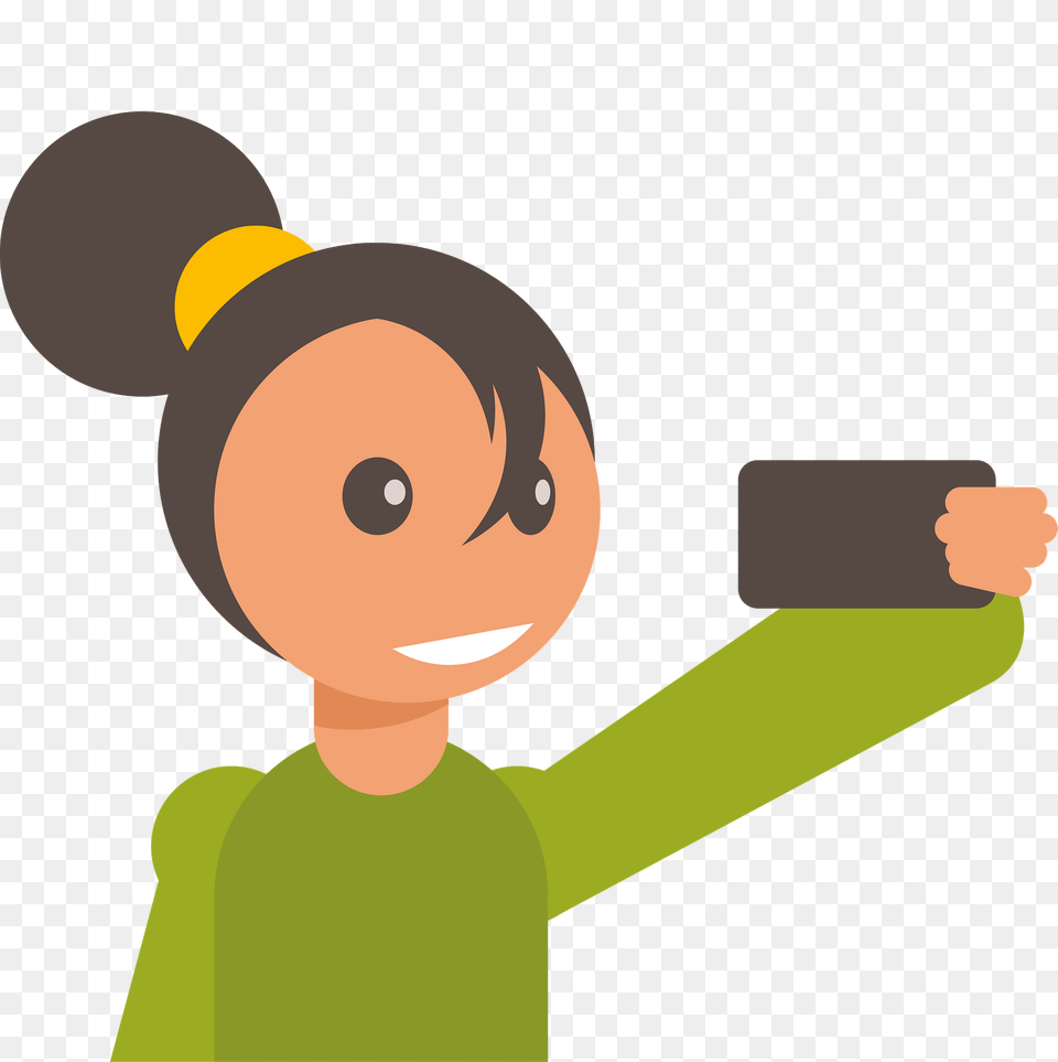 Selfie Girl Clipart, Face, Head, Person, Nature Png