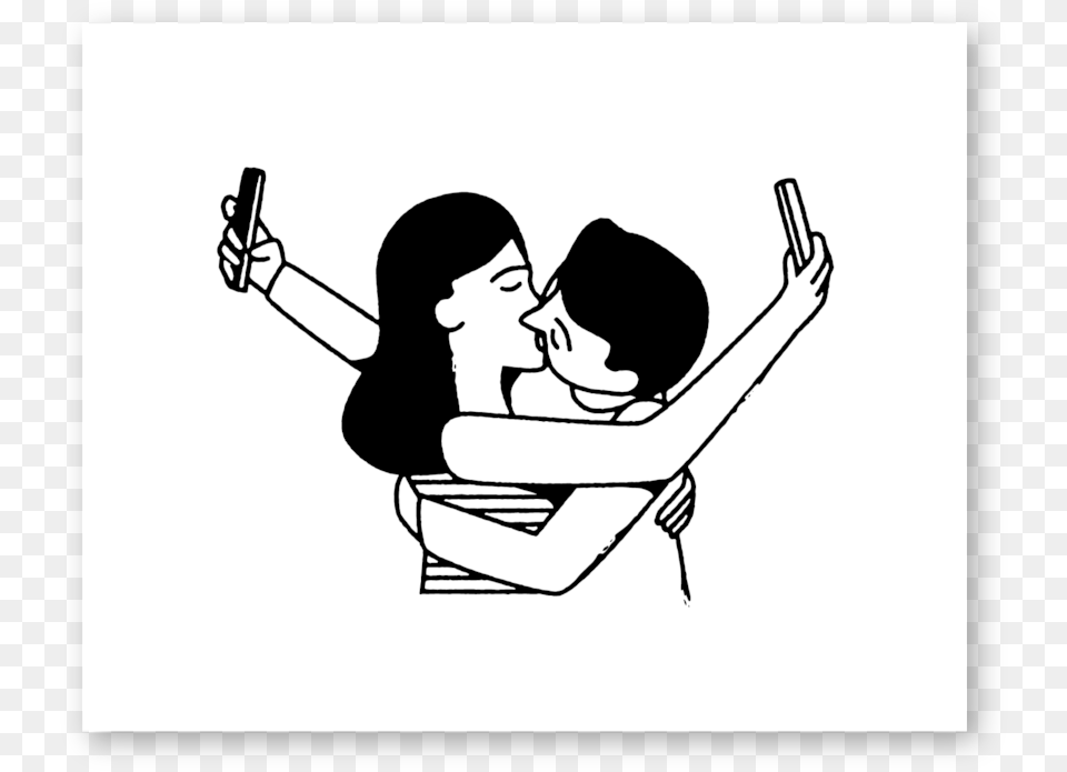 Selfie Print 01 Existen Dos Tipos De Relaciones, Stencil, Adult, Person, Female Free Png Download