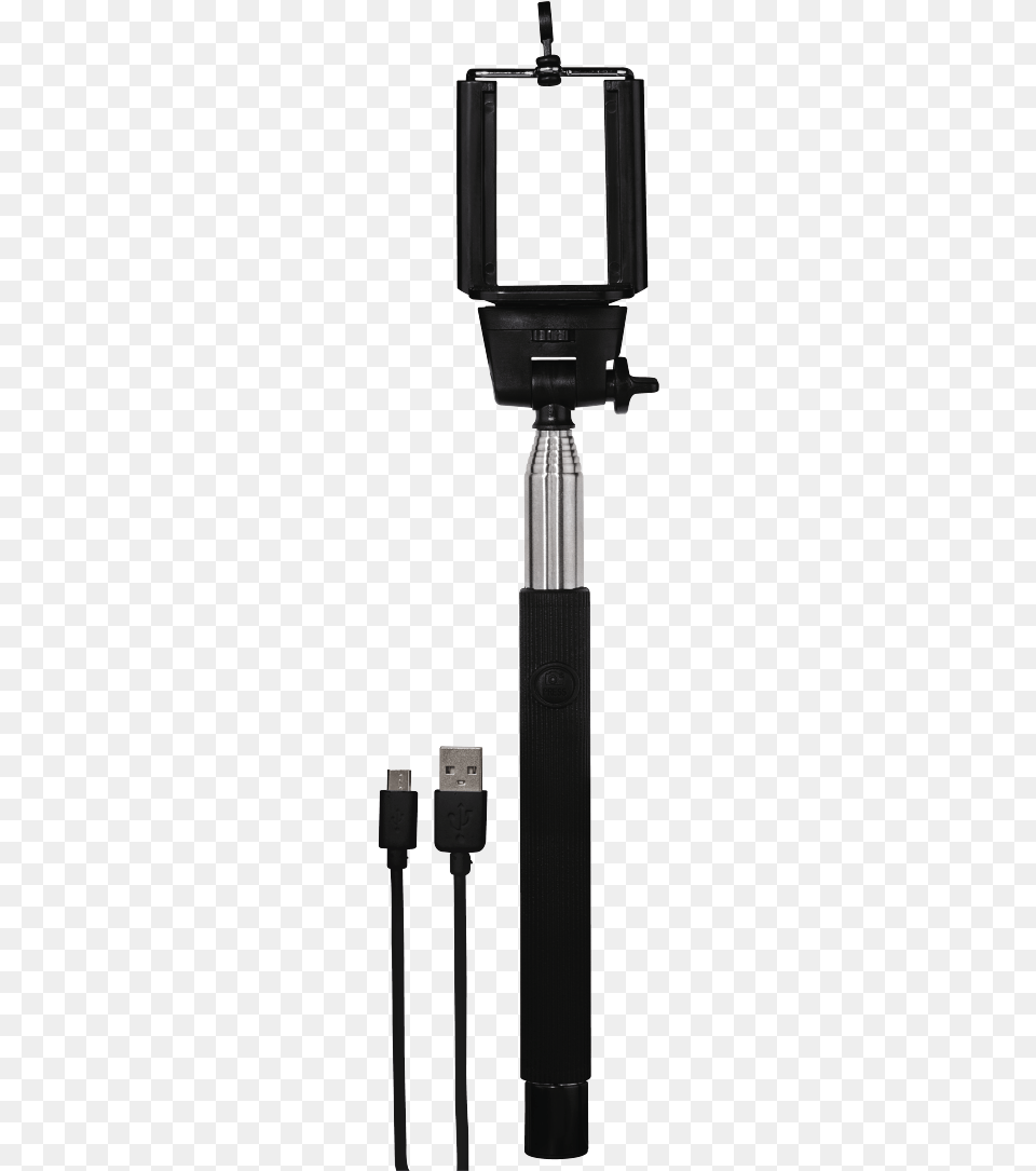 Selfie Stick Bluetooth Black Selfie Stick, Adapter, Electronics, Electrical Device, Microphone Png