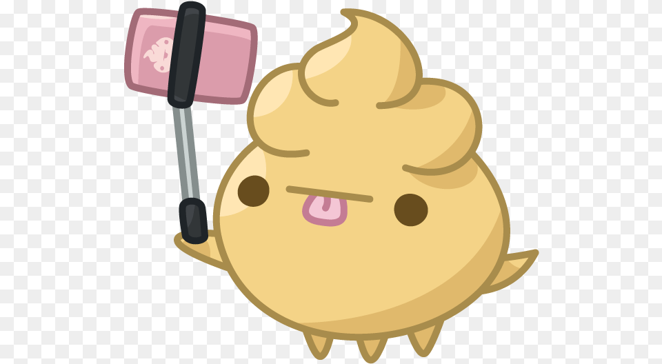 Selfie Stick Spoopy, Cutlery, Food, Sweets, Cream Png