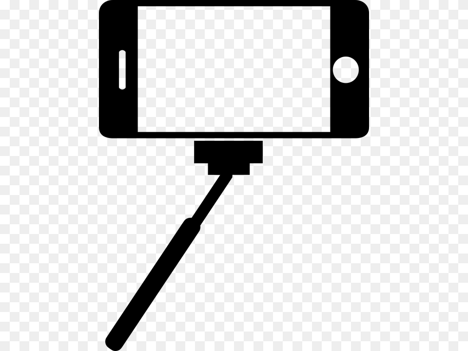 Selfiestick Selfie Stick Selfie Camera Phone Selfie Stick Vector, Gray Png Image