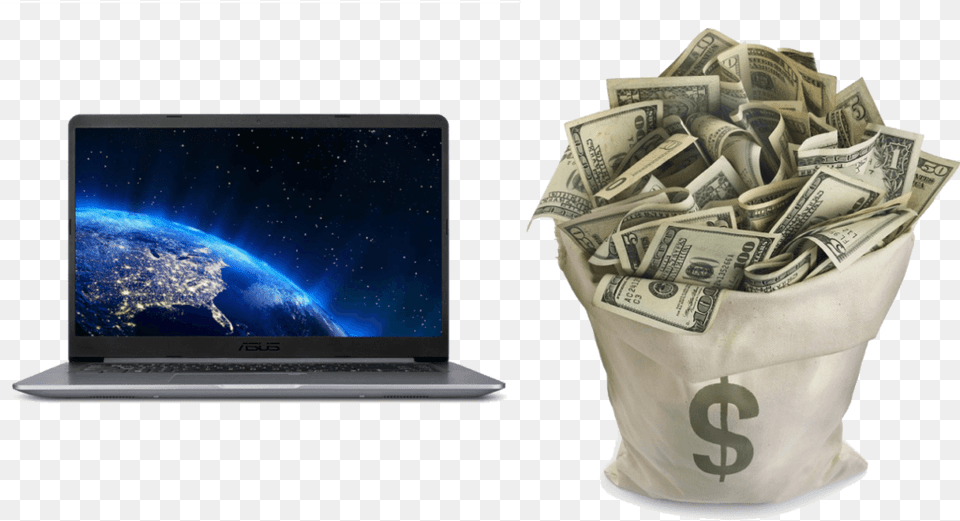 Sell Asus Laptops Money Wallpaper, Computer, Electronics, Laptop, Pc Png Image