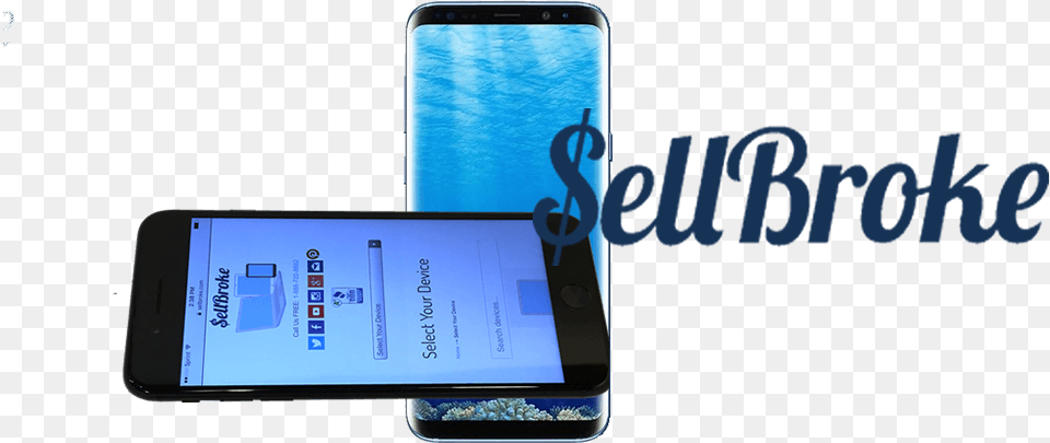 Sell Broke Iphone 7 Vs Samsung Galaxy S8 Smartphone, Electronics, Mobile Phone, Phone Png Image
