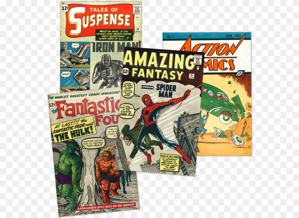 Sell Comic Books Amazing Fantasy, Publication, Book, Comics, Person Png Image