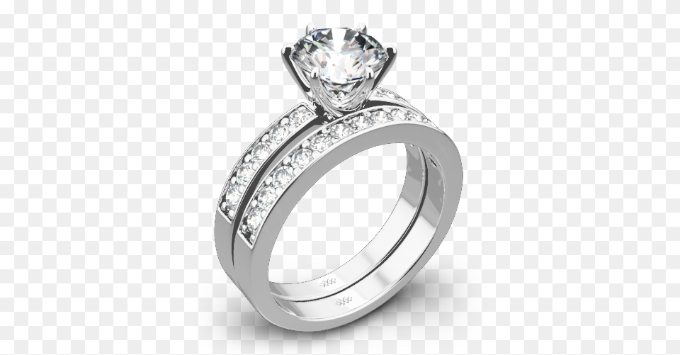 Sell Diamonds Nyc White Gold Diamond Wedding Sets, Accessories, Jewelry, Ring, Silver Free Png Download