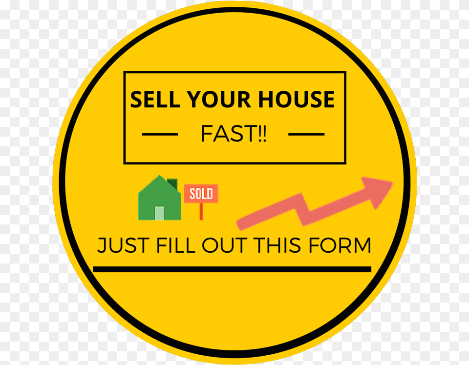 Sell Home Fast Call To Action Red House, Sign, Symbol, Disk Free Png Download