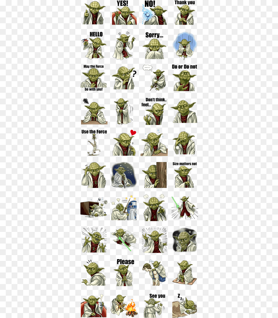 Sell Line Stickers Star Wars Star Wars Yoda Stickers, Art, Book, Collage, Comics Free Png