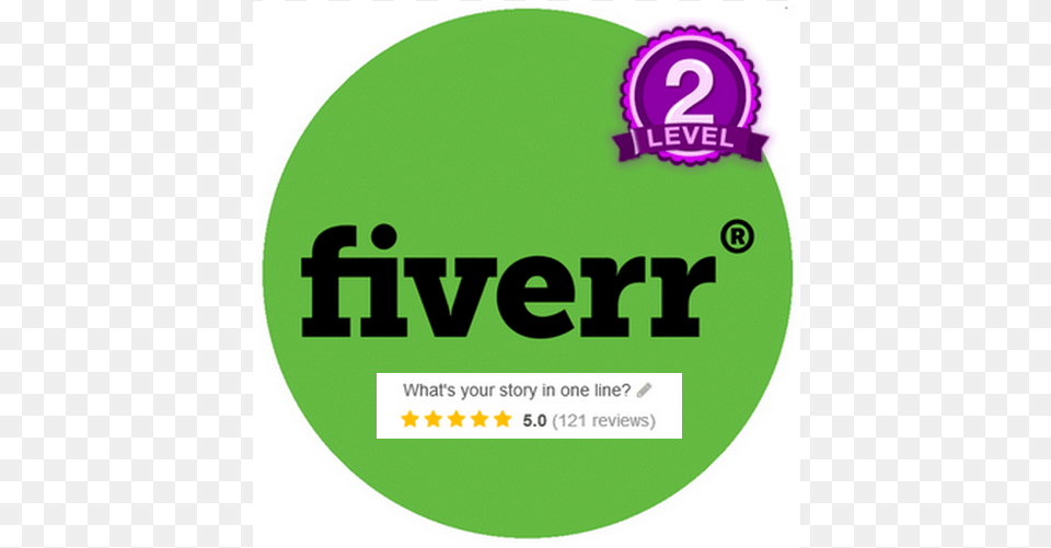 Sell Your Product By A 5 Star Fiverr Account Graphic Design, Advertisement, Logo, Poster, Disk Png Image