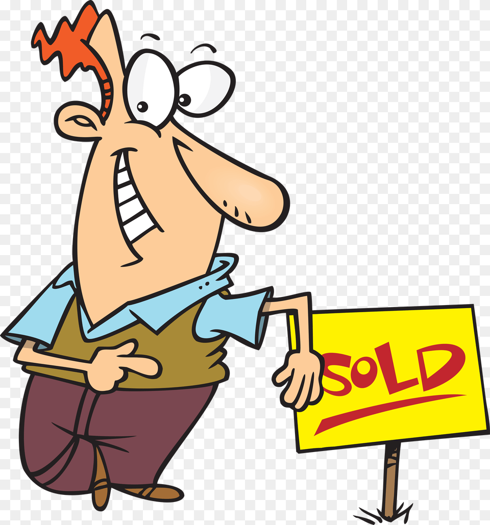Seller Or Buyer A Thank You Gift House Seller Cartoon Free Transparent Png