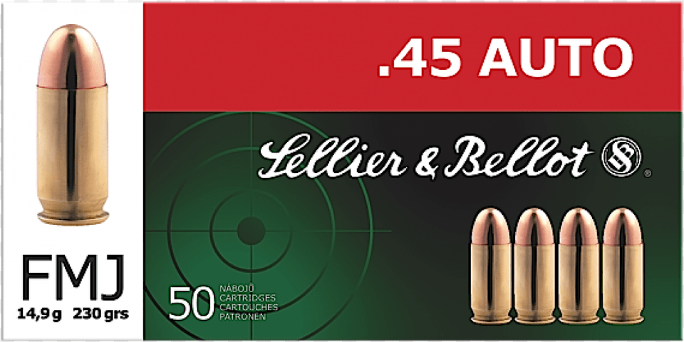 Sellier Bellot, Ammunition, Weapon, Bullet Free Png