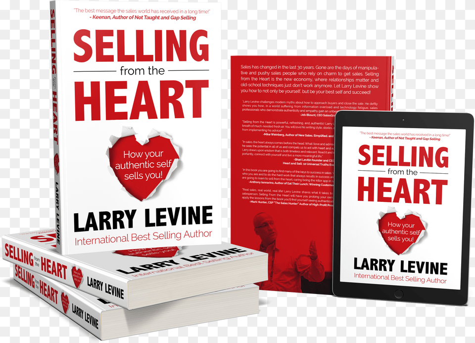 Selling From The Heart Book Flyer, Publication, Advertisement, Poster, Person Png