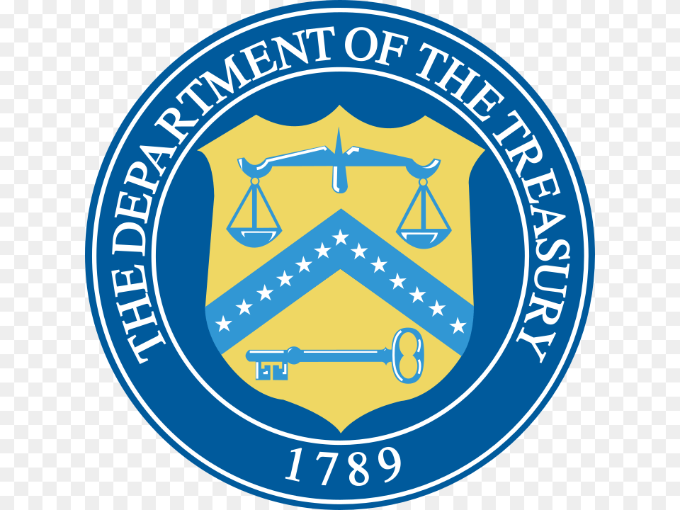Sello Del Departamento Del Tesoro De Estados Unidos Department Of The Treasury, Badge, Logo, Symbol, Emblem Png