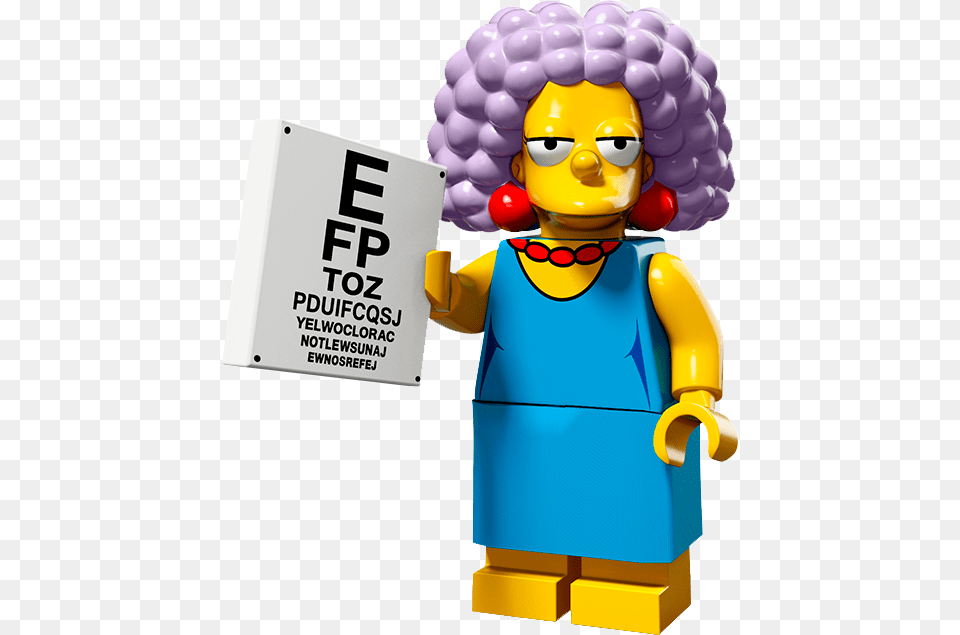 Selma Bouvier Terwilliger Hutz Mcclure Is Marge Lego Minifigures The Simpsons Series, Baby, Person, Performer, Face Free Png Download