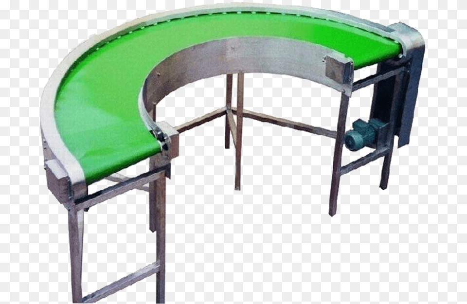 Semi Circle Return Powered Conveyor Belt Conveyor Belt Semi Circle, Furniture, Table, Desk Png