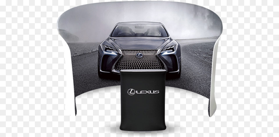 Semi Circular Display Stand Booth Lexus Lf Fc Front, Sedan, Vehicle, Car, Transportation Png Image