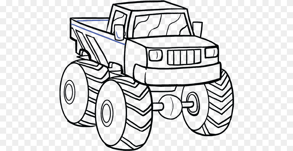 Semi Drawing Easy Drawing, Car, Transportation, Vehicle, Truck Png