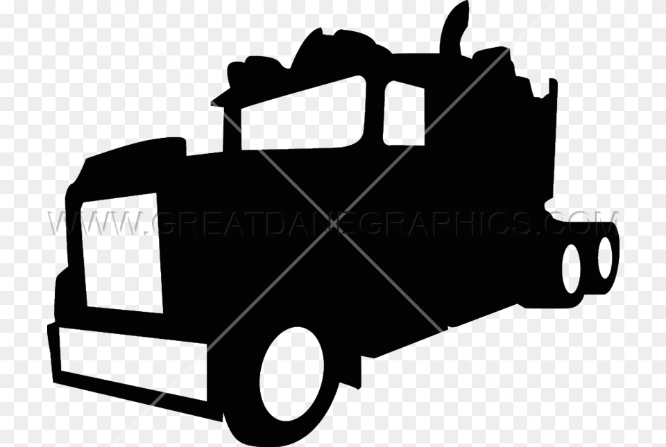 Semi Svg Silhouette Illustration, Transportation, Vehicle, Truck, Device Free Transparent Png