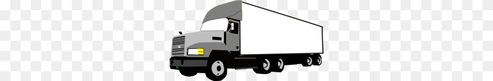 Semi Truck Clip Art, Moving Van, Trailer Truck, Transportation, Van Png Image