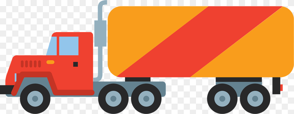 Semi Truck Clipart, Vehicle, Transportation, Trailer Truck, Fence Free Transparent Png