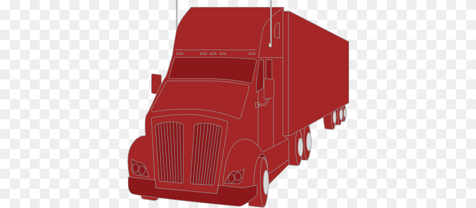 Semi Truck Icon, Trailer Truck, Transportation, Vehicle, Moving Van Png
