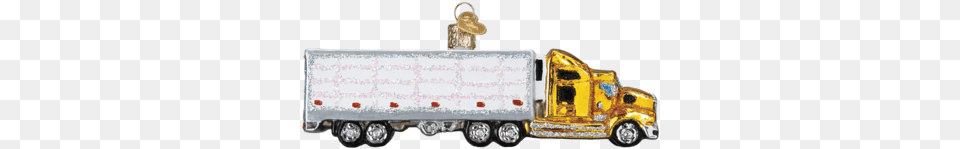 Semi Truck Ornament Semi Truck Old World Christmas Ornament, Trailer Truck, Transportation, Vehicle, Moving Van Free Transparent Png