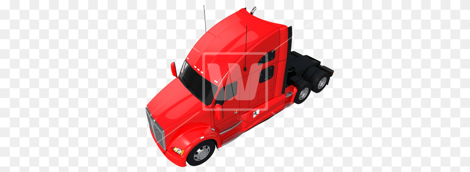 Semi Truck Top View, Vehicle, Transportation, Trailer Truck, Wheel Free Png