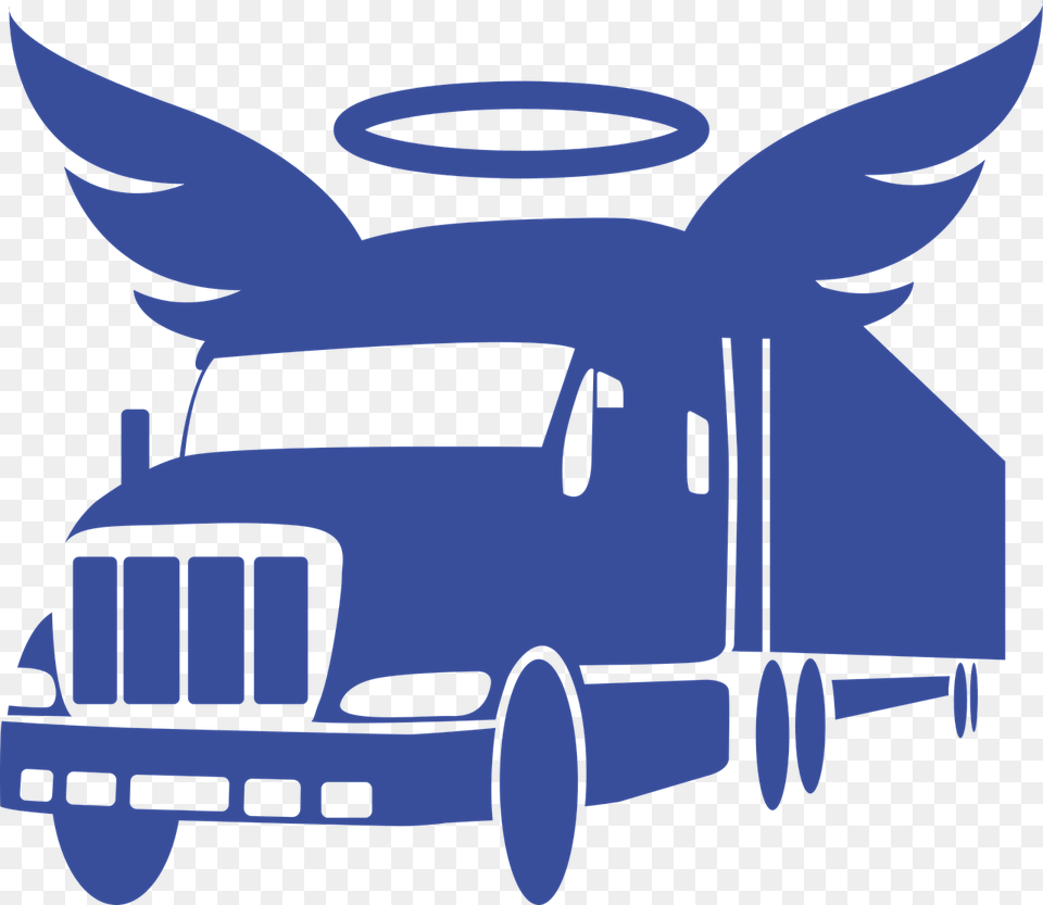 Semi Truck With Angel Wings, Transportation, Van, Vehicle, Animal Free Png