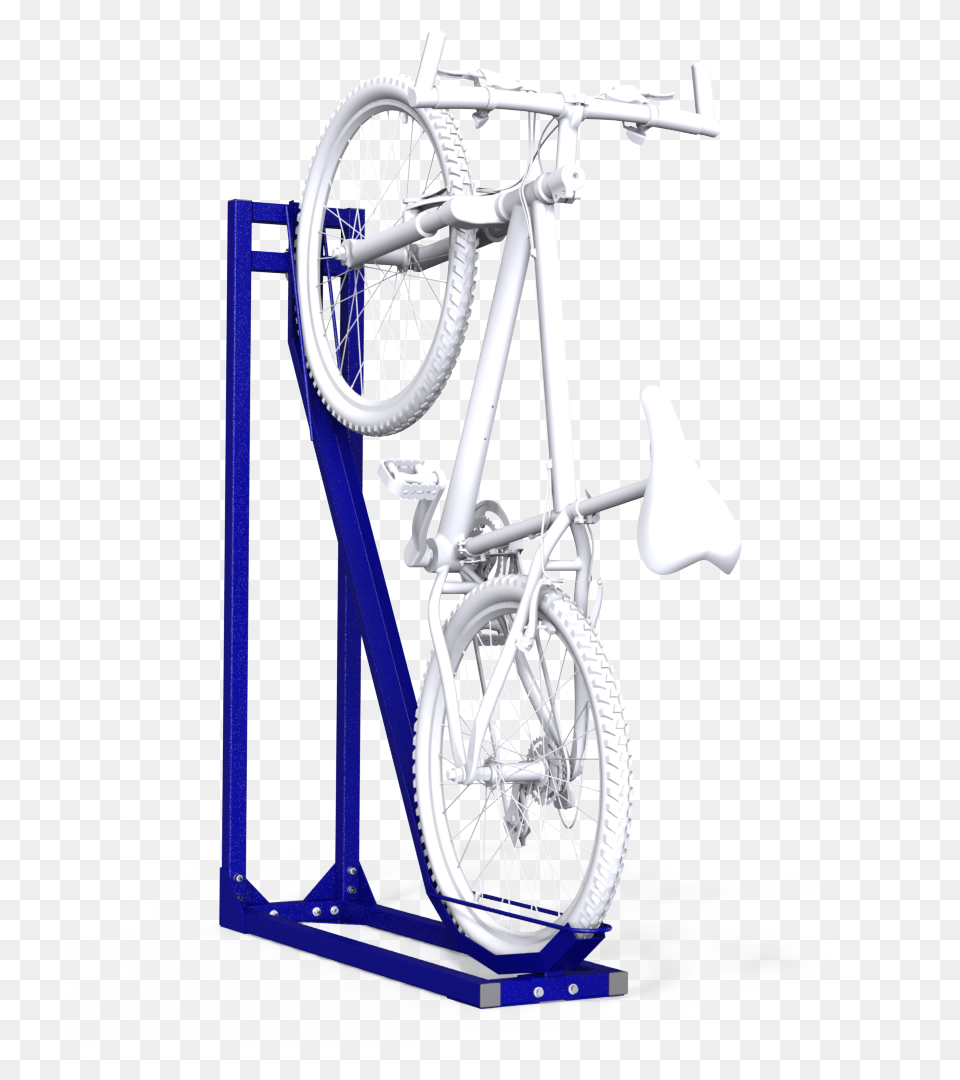 Semi Vertical Bike Rack, Bicycle, Machine, Transportation, Vehicle Free Png Download