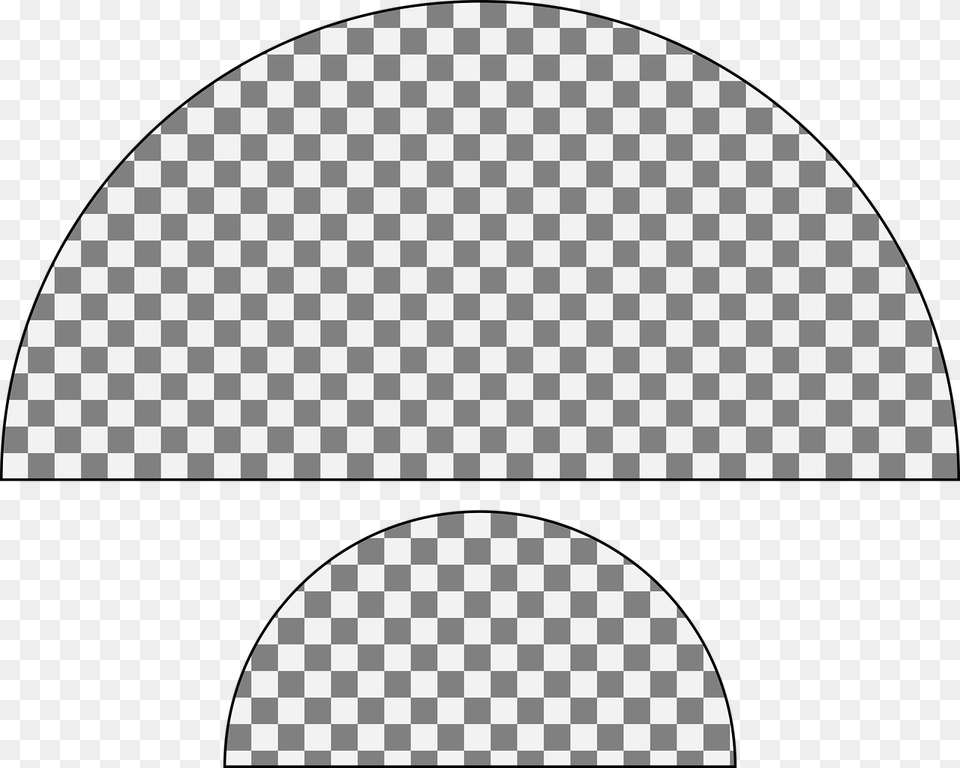 Semicircle Half Circle Checkers, Home Decor, Cap, Clothing, Hat Free Png Download