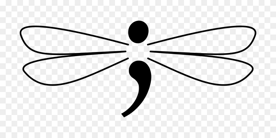 Semicolon Dragonfly Art Drawing And Doodling, Gray Png Image