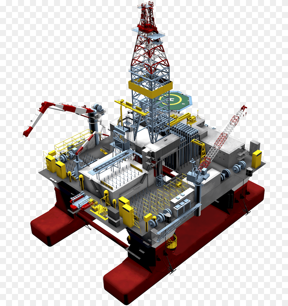Semisubmersible Platforms In Oil Amp Gas Exploration Offshore Platform Icon, Construction, Machine, Cad Diagram, Diagram Free Png