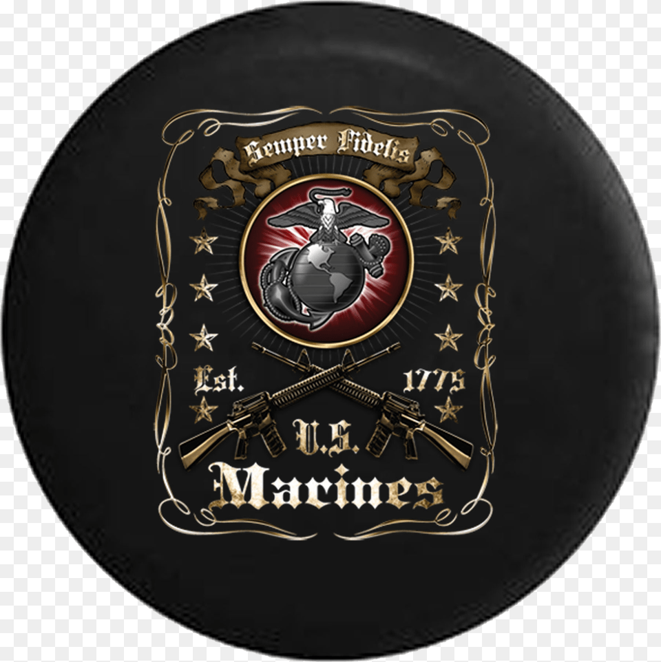 Semper Fidelis Us Marines Est 1775 Usmc Military Jeep, Gun, Weapon, Toy, Plate Free Transparent Png