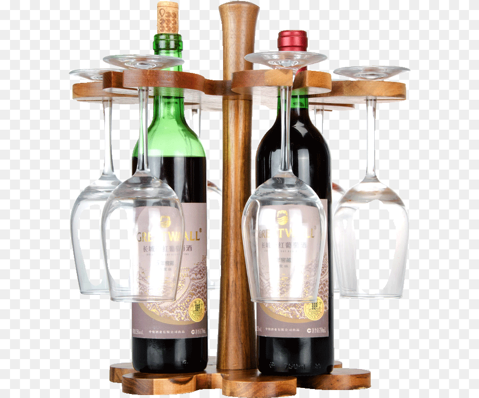 Sen Too Original Solid Wood Ornaments Wine Rack Wine Wine Glass Upside Down Wood Rack, Alcohol, Beverage, Bottle, Liquor Free Png
