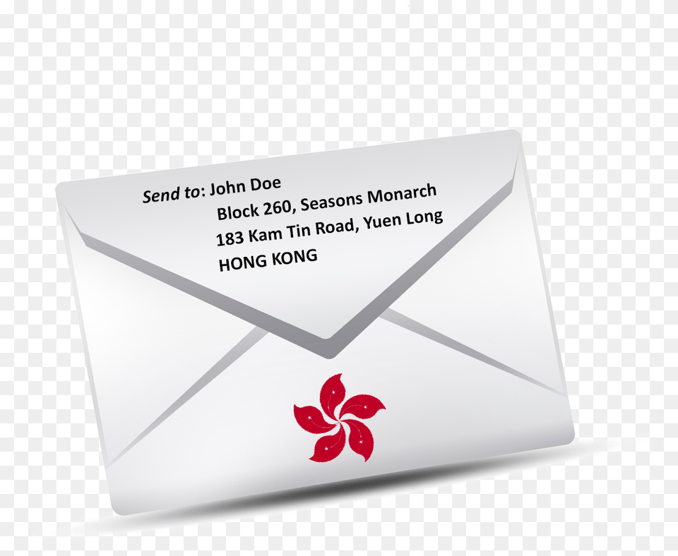 Send A Letter To Hong Kong Send Letter To Hong Kong, Envelope, Mail, Business Card, Paper Free Png Download