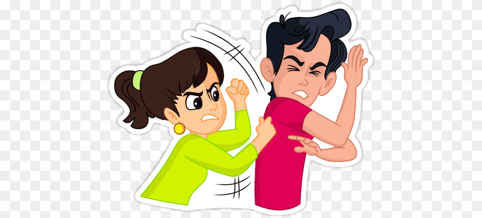 Send Hate Couple Cartoon, Indoors, Baby, Person, Head Free Png Download