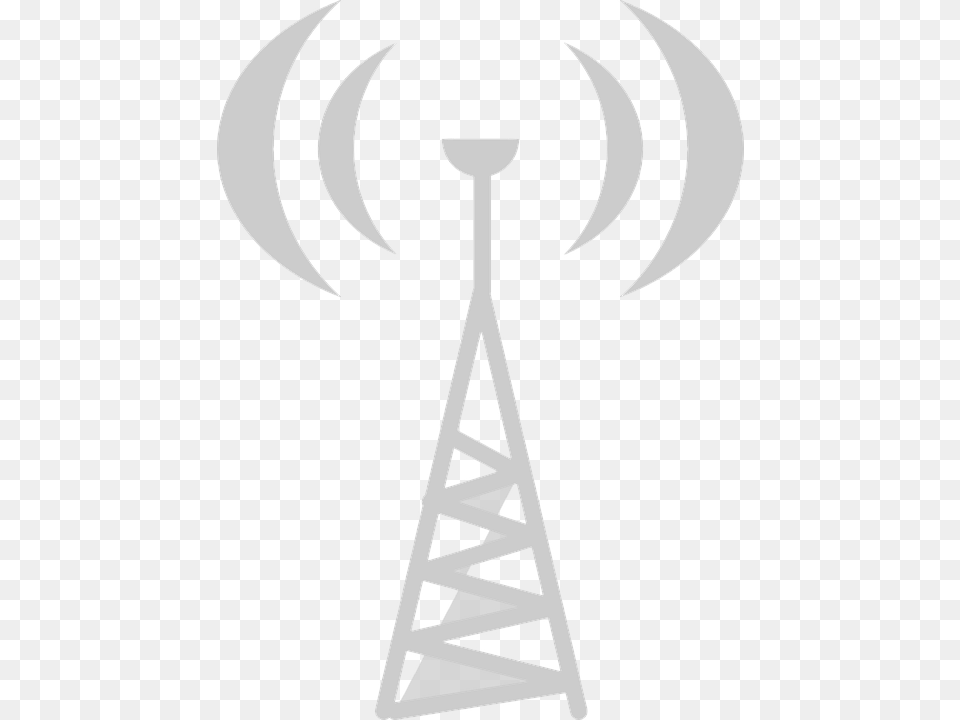 Sender Wifi Tower Gray Radio Transceiver Torre De Rdio Desenho, Stencil Free Png Download