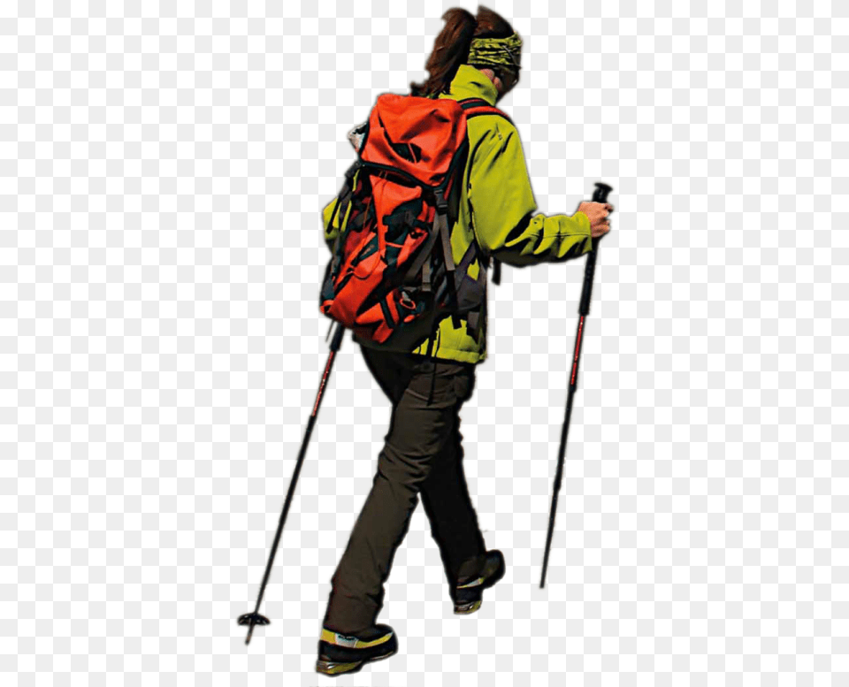 Senderismo Mujer People Trekking, Walking, Person, Bag, Man Free Png Download