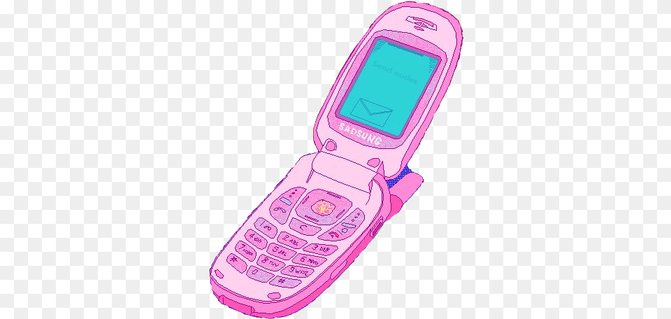 Sendnudes Aesthetic Flip Phone, Electronics, Mobile Phone, Texting, American Football Png Image