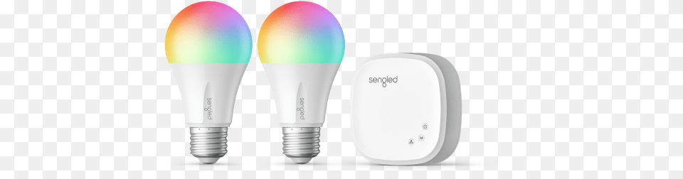 Sengled Smart Led Multicolor A19 Kit Incandescent Light Bulb, Electronics, Lightbulb, Computer Hardware, Hardware Png