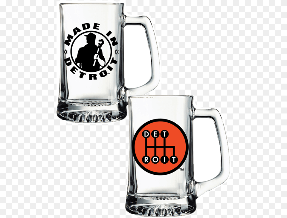 Senior 25oz Glass Stein 6 Branded Beer Glasses Sand Blasted Logo Etched, Cup, Male, Man, Person Png