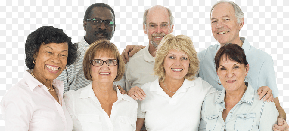 Senior Citizens Group, Woman, Smile, Person, People Png Image