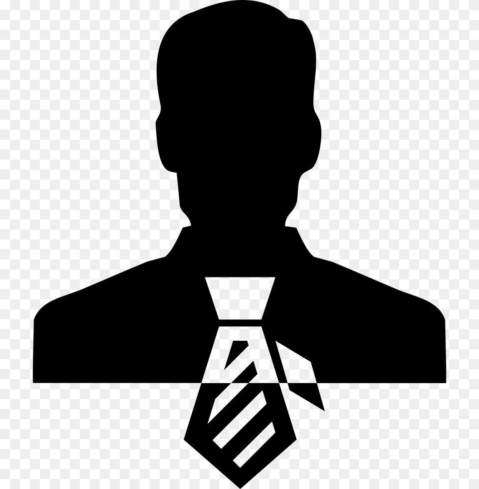 Senior Executive Silhouette Head Transparent Background, Accessories, Stencil, Tie, Formal Wear Free Png Download