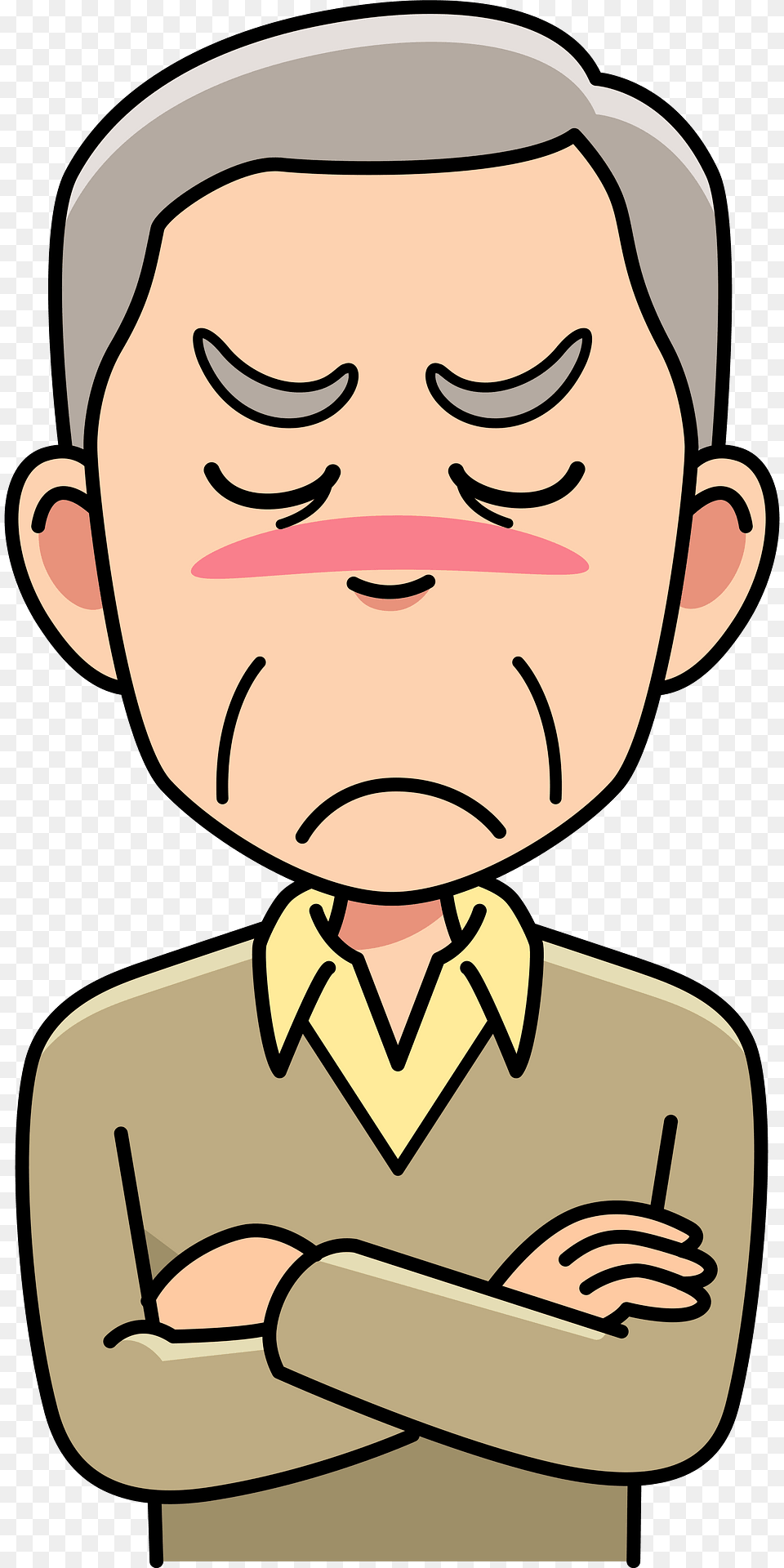 Senior Man Is Angry Clipart, Baby, Person, Face, Head Png Image