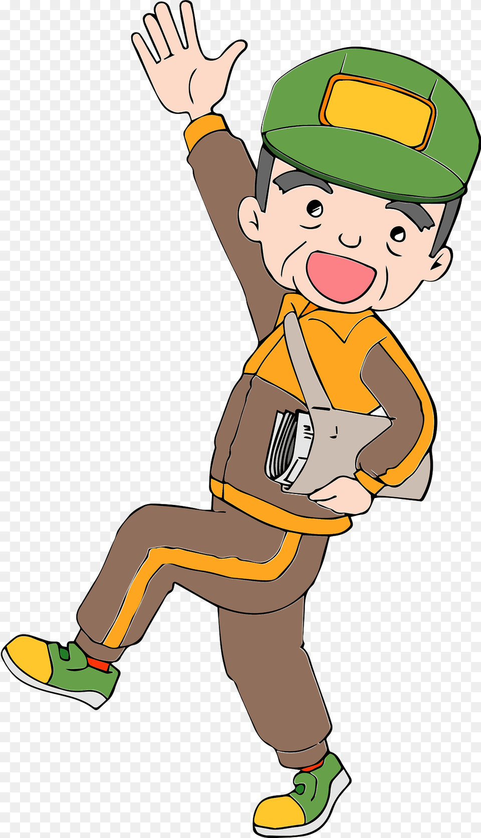 Senior Man Newspaper Carrier Clipart, Baby, Cartoon, Person, Face Free Transparent Png