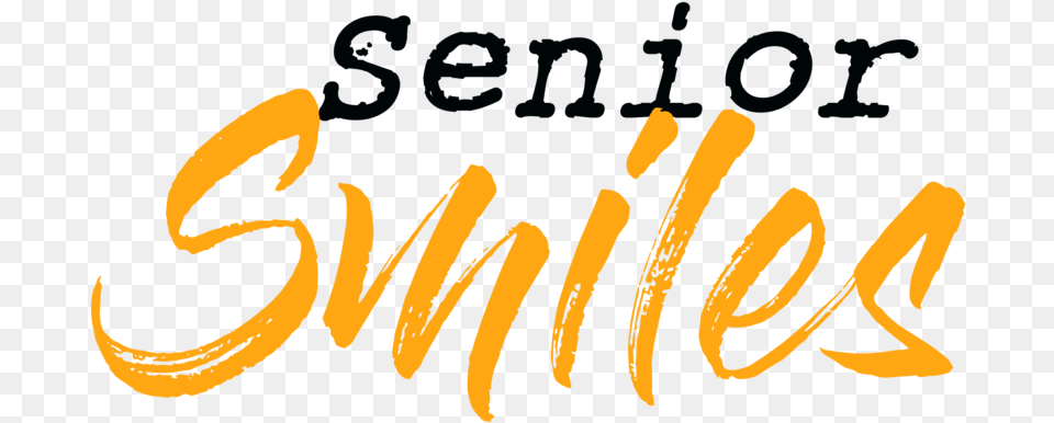 Senior Smiles Calligraphy, Text, Handwriting Png Image