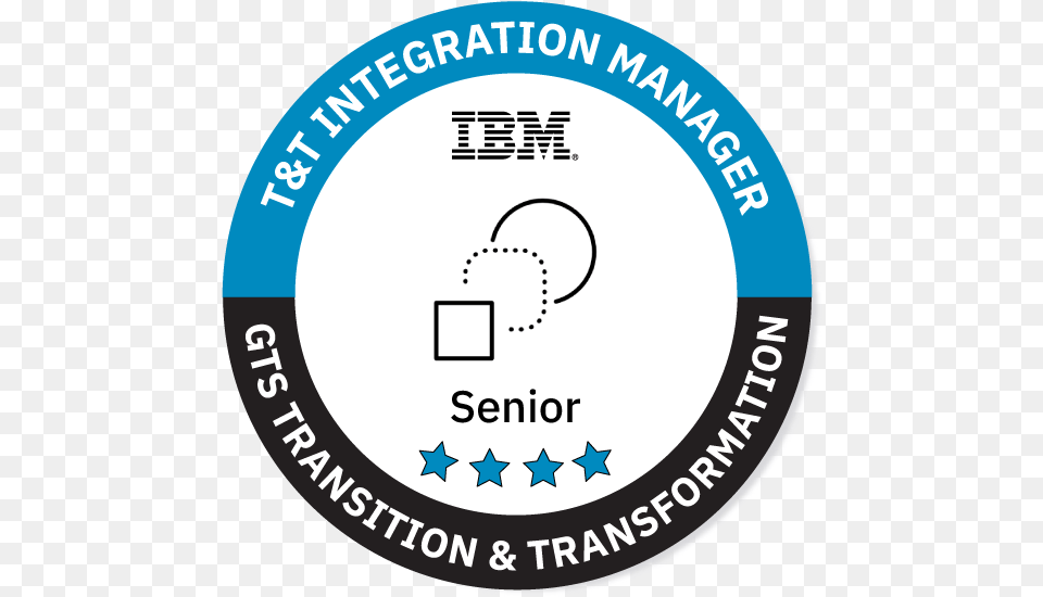 Senior Transition Amp Transformation Integration Manager Ibm, Logo, Disk, Symbol Png