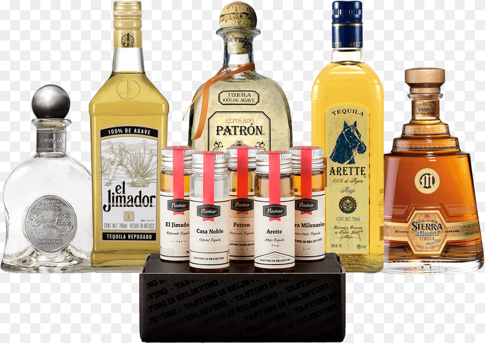 Senor Tequila Por Favor Tequila Tasting Set, Alcohol, Beverage, Liquor, Bottle Png