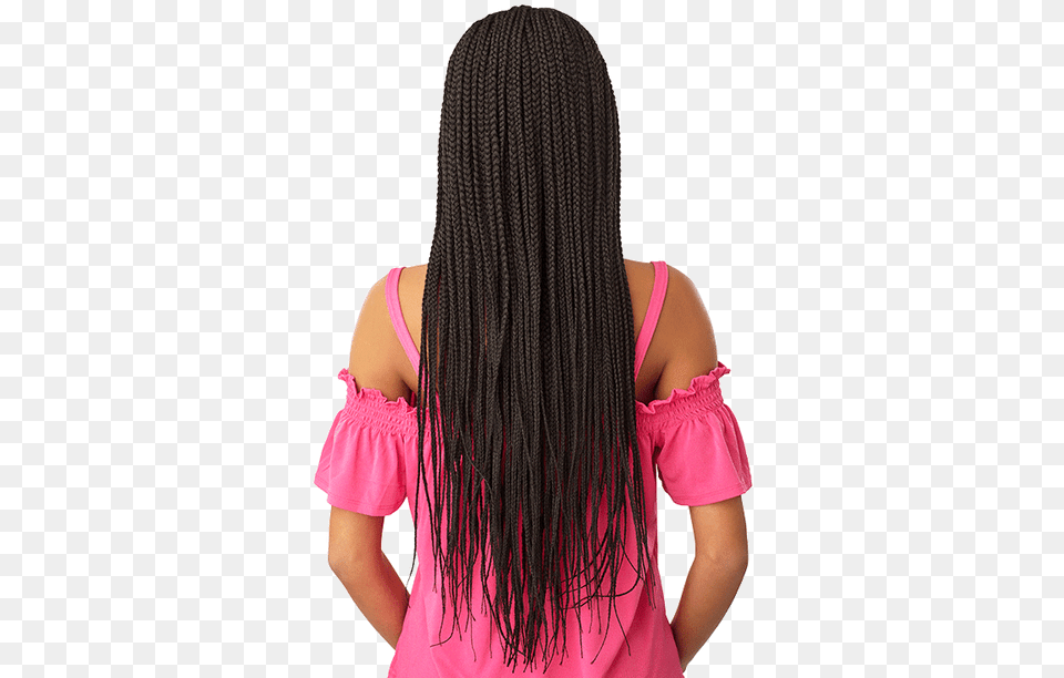 Sensationnel Cloud9 Hand Braided Part Swiss Lace Wig Sensationnel, Hair, Person, Black Hair Png