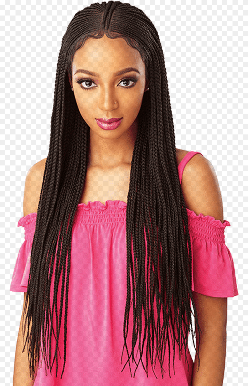 Sensationnel Fulani Cornrow Wig, Clothing, Dress, Person, Girl Free Png Download