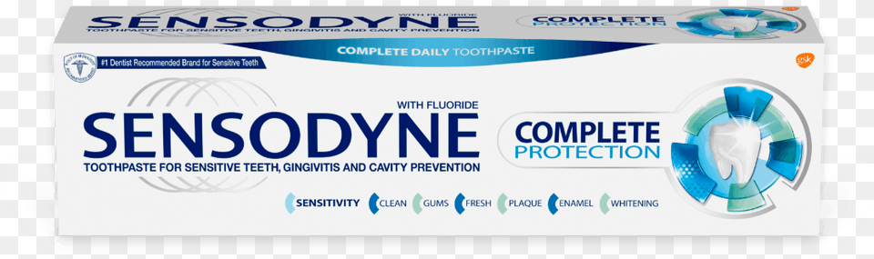 Sensodyne Complete Protection Toothpaste Online Advertising, Water Free Png Download